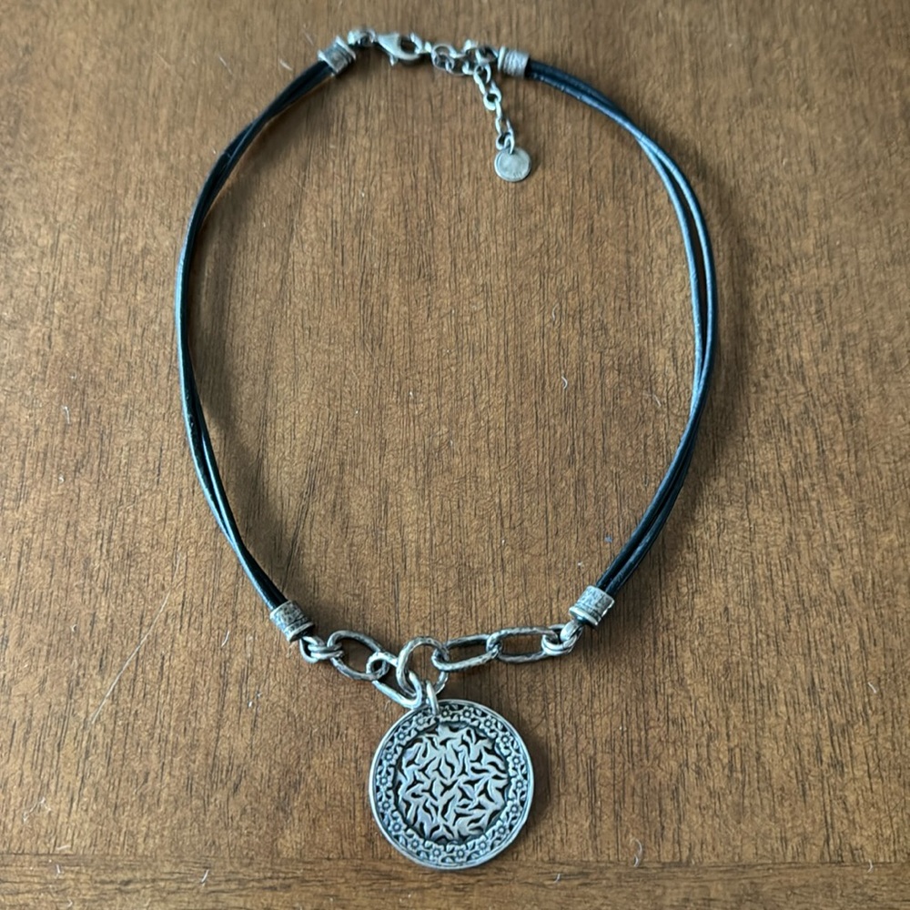 SILPADA 925 Silver & Leather Necklace
